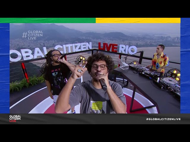Brazilians Criolo & Tropkillaz Perform "Cleane" Atop Sugarloaf Mountain | Global Citizen Live