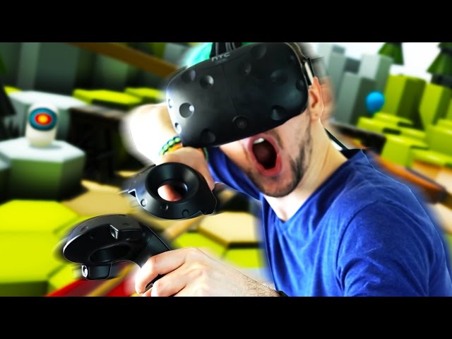 A REAL BOW AND ARROW! | The Lab #1 (HTC Vive Virtual Reality)