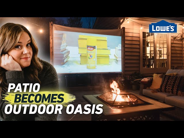 Transform Your Patio Into An Outdoor Oasis and Movie Theater | Home Becomes (Ep6)