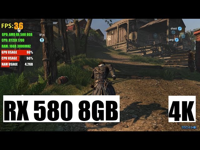 RX 580 | Assassin's Creed Rogue  | 4K ULTRA SETTINGS