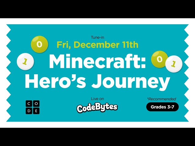 CodeBytes Episode 5 with Ken - Minecraft: Hero’s Journey