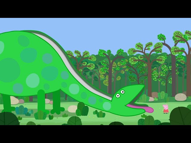 Peppa Pig Visits A Dinosaur Park!