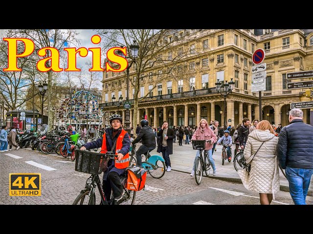Paris, France🇫🇷 - March 2024 4K HDR Paris Walking Tour | Spring 2024  | Paris 4K | A Walk In Paris