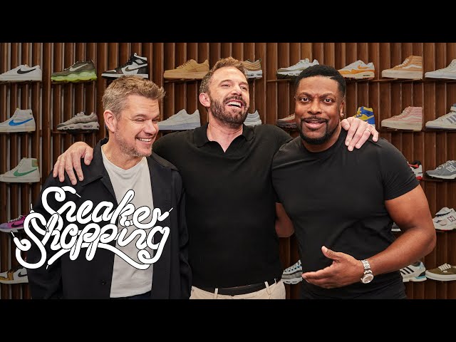 Ben Affleck, Matt Damon, and Chris Tucker Go Sneaker Shopping With Complex