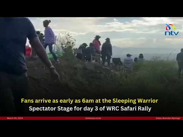 Fans arrive as early as 6am for the 2024 WRC Safari Rally