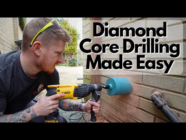 How to Use a Diamond Core Drill - The Secret To Making Big Holes