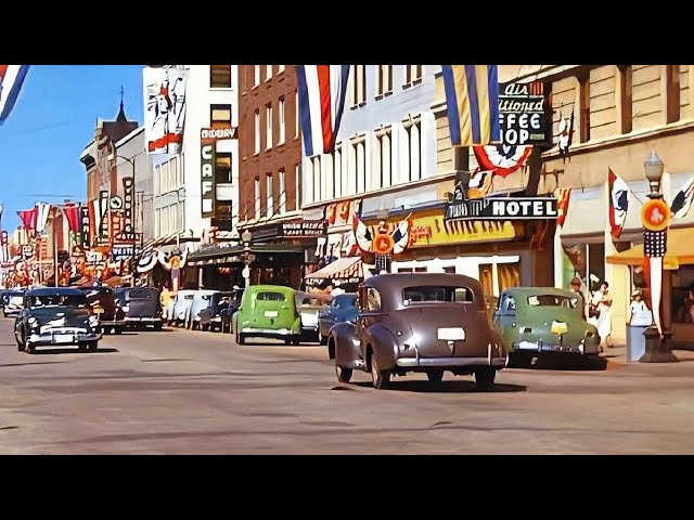 1950s American Small Towns in COLOR