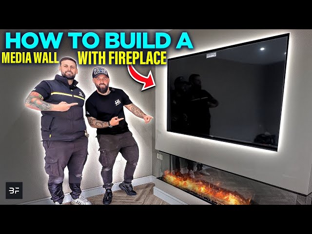How To Build A Media Wall With Fireplace