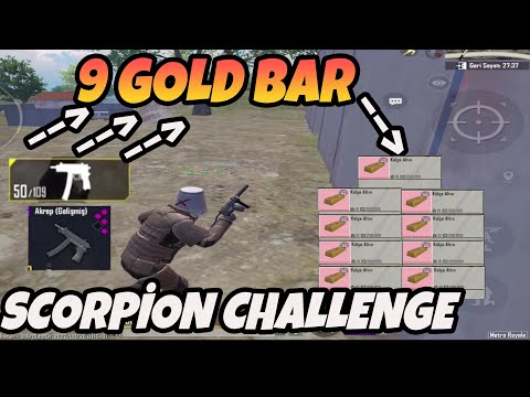 9 Gold Bar With Scorpion - Legend Scorpıon Challenge - PUBG METRO ROYALE CHAPTER 10