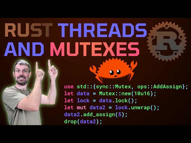 Share Rust Thread Data With Mutexes 🦀 Rust Tutorial