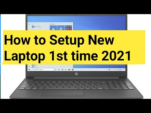 How To Setup New Laptop 1st time any Brand