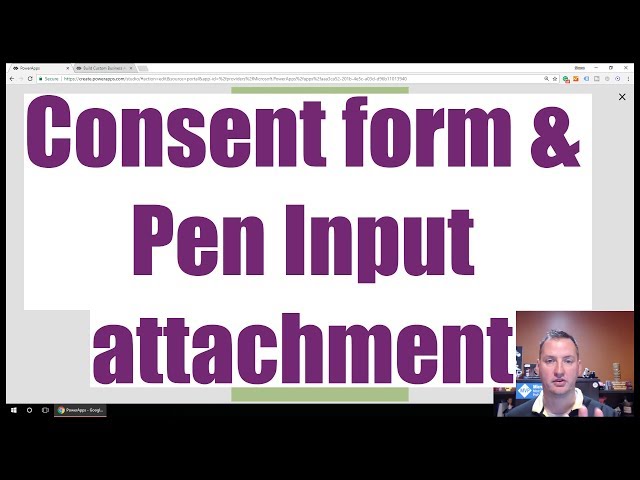 Build a consent form with PowerApps using the Pen Input and send it as an email attachment