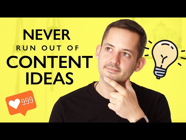 How To Never Run Out Of Content Ideas | Phil Pallen