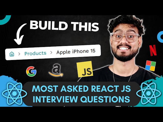React JS Interview Questions ( Breadcrumbs ) - Frontend Machine Coding Interview Experience