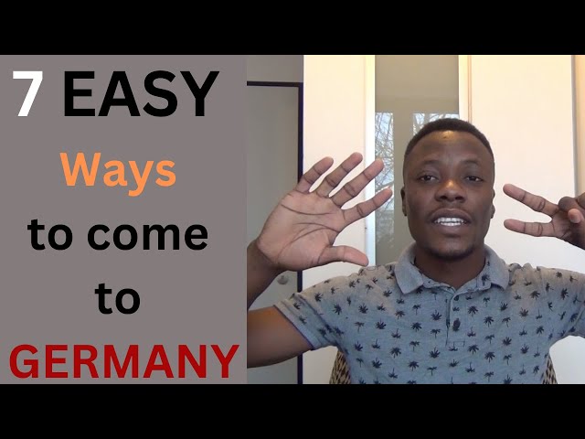 7 EASY Ways to come to GERMANY