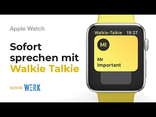 watchOS Tutorial #11: Walkie Talkie App