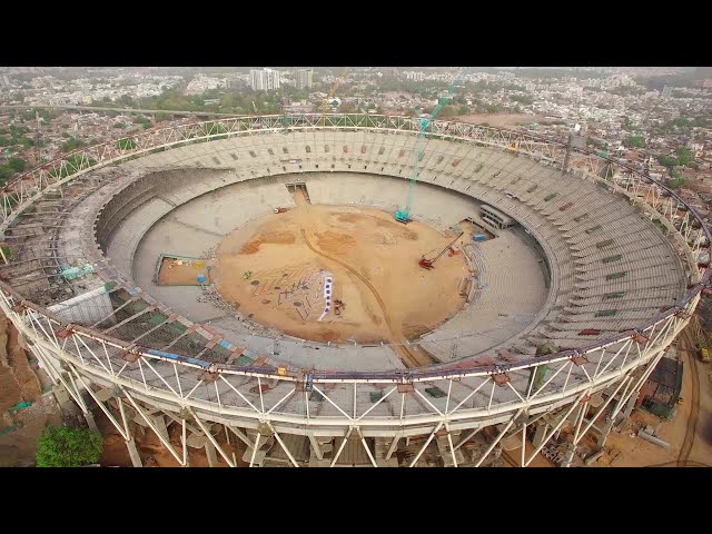 Making of World Largest Cricket Stadium