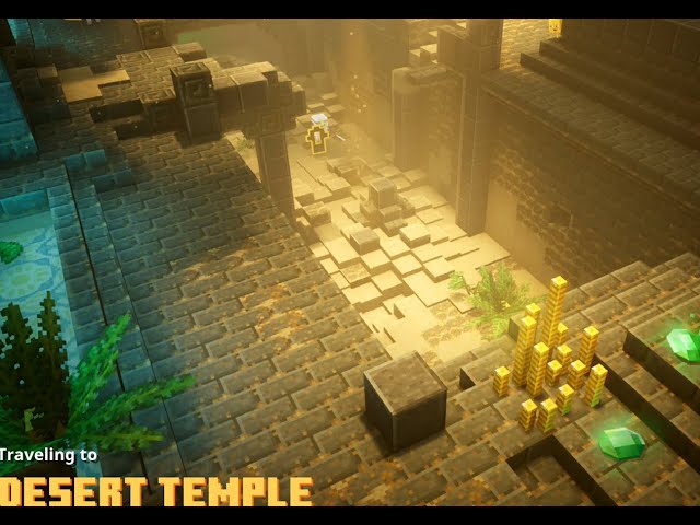 Going into a desert temple. And using an OVERPOWERED book. In Minecraft Dungeons.ep5