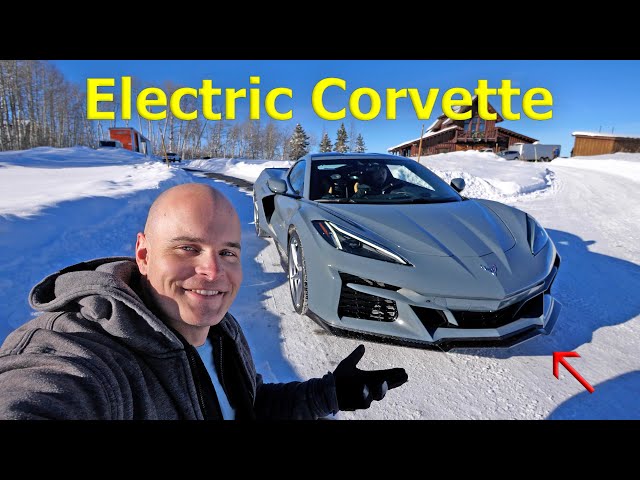 NEW Corvette E-RAY - First Drive!  (in the snow)