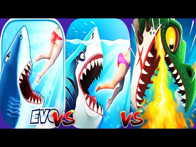 Hungry Shark Evolution Vs Hungry Shark World Vs Hungry Dragon