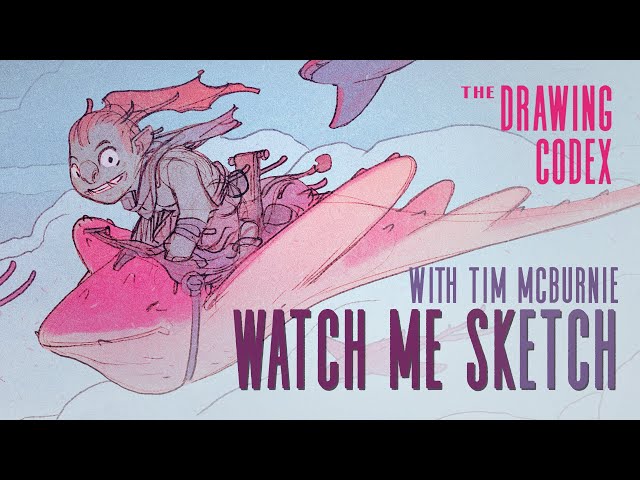 Watch me Draw the Pink WhaleRider! REAL TIME... FULLY NARRATED TUTORIAL