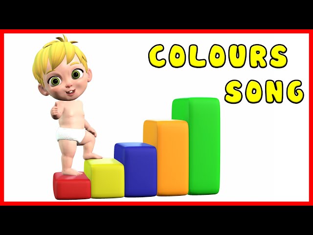 Colors Name - Blue Colour Red Colour Orange Colour Green Colour Yellow Colour | Nursery Rhymes Songs