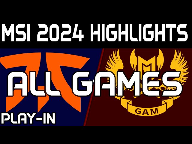 FNC vs GAM Highlights All Games MSI 2024 Play IN Fnatic vs GAM Esports by Onivia