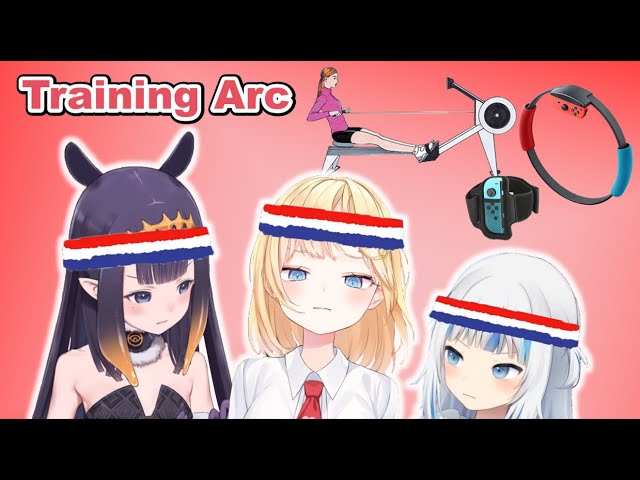 Ame, Gura, and Ina undergo their Training Arc