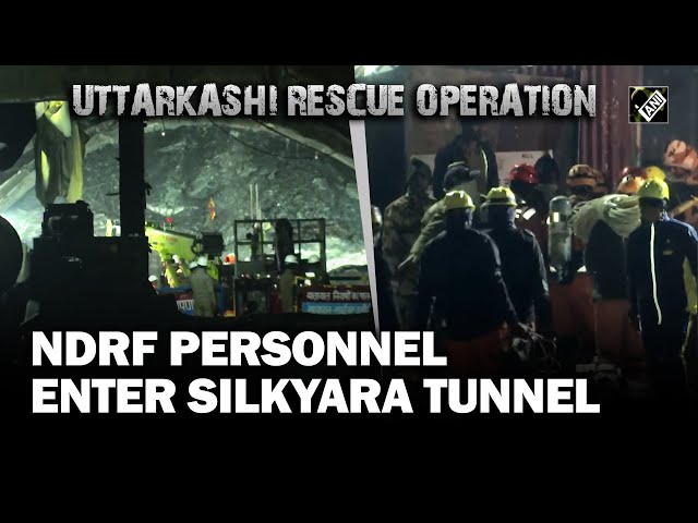 Major breakthrough in Uttarkashi rescue operation; NDRF personnel enter Silkyara tunnel
