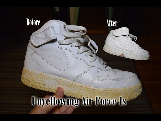 How to Unyellow Nike Air Force 1s!