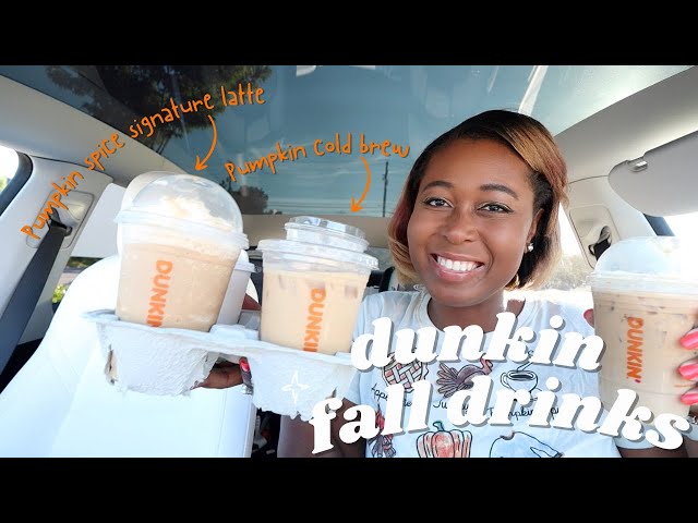 Dunkin’ Fall Drinks 2023 are here! Pumpkin Spice Signature Latte