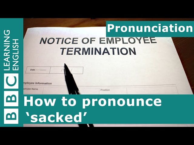 How to pronounce 'sacked'