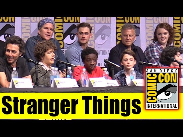 STRANGER THINGS | Comic Con 2017 Full Panel (Natalia Dyer, Joe Keery, Millie Bobby Brown)