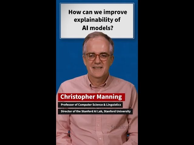 Ask About AI: Professor Chris Manning on Explainability in AI Models