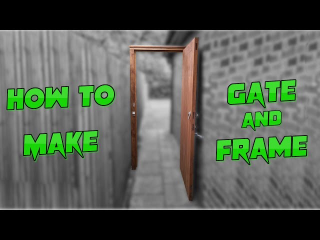 How To Build A Frame Ledge and Brace Door Like A Pro. Side Gate.