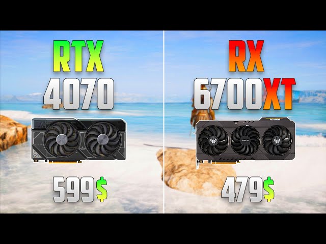 RTX 4070 vs RX 6700 XT - Test in 12 Games