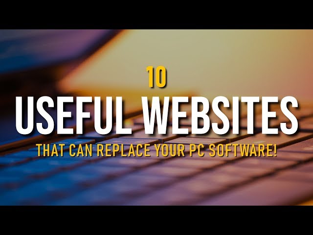 10 Useful Websites That Can Replace Your PC Software!