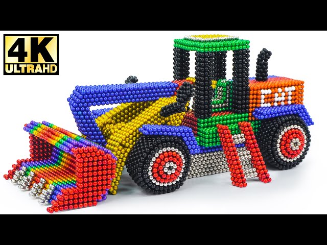 Magnet Challenge - How To Make Caterpillar D11T Large Bulldozer From Magnetic Balls | ASMR Videos 4K