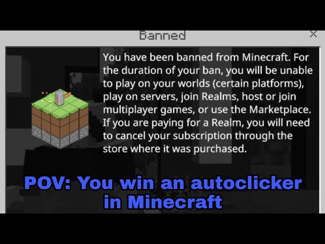 What happens when you beat an autoclicker in Minecraft