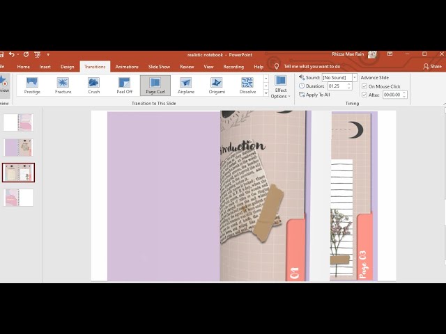 How to make REALISTIC NOTEBOOK slide on POWERPOINT |AESTHETIC DIGITAL NOTEBOOK 2021|