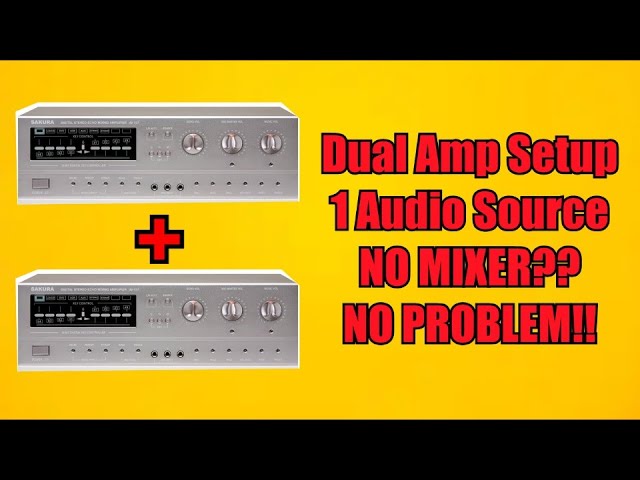 BASIC DUAL AMP SETUP - Connect 2 Amplifier w/o CROSSOVER - TUTORIAL - Integrated Amplifier Guide