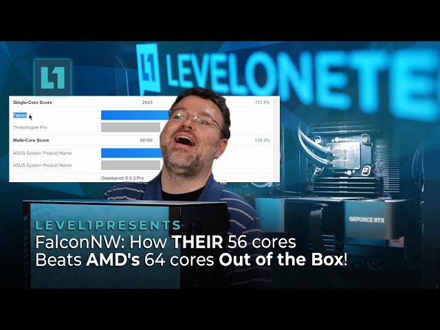 FalconNW: How THEIR 56 cores Beats AMD's 64 cores Out of the Box!