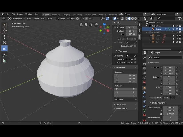 Blender 2.8 - Modeling by Reference (Beginners Crash Course)