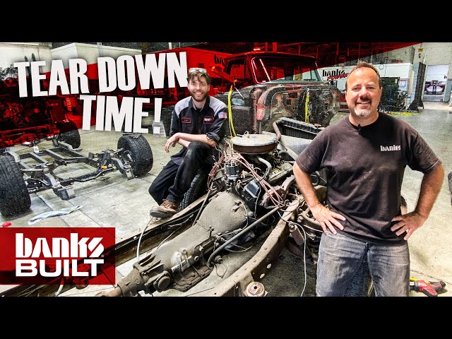 GUTTED: Ripping apart our '66 Chevy pickup | BANKS BUILT Ep 20