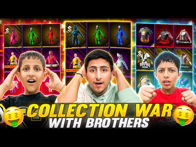 Collection War With Brothers😍😱Who’s Collection Is Best - Free Fire India