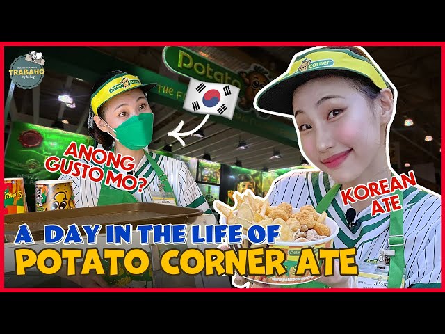 A DREAM COME TRUE! Being a Korean Potato Corner Ate! 🍟💚 | TRABAHO EP. 5