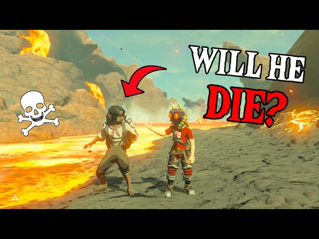 Dropping an NPC into LAVA! | Zelda: Breath of the Wild
