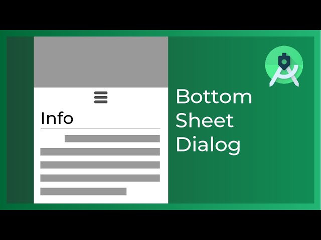 Modal Bottom Sheet Dialog in Android Studio Tutorial (Kotlin)