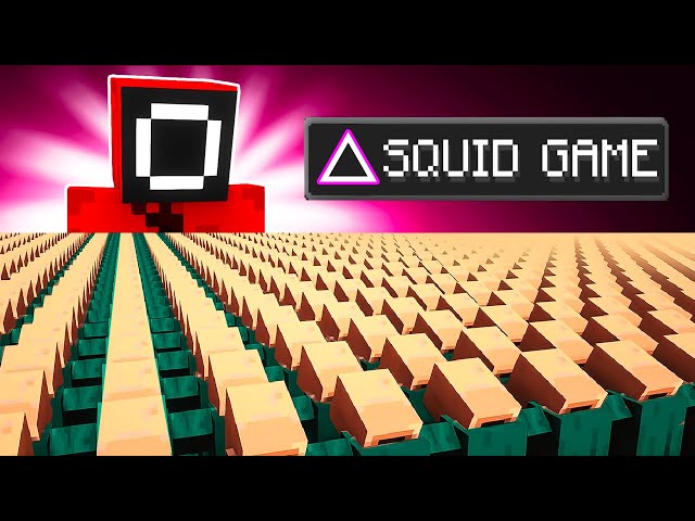 456 Villagers Simulate Squid Game in Minecraft