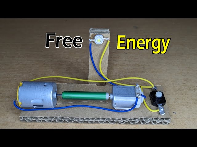 Free Energy | How To Make Free Energy Generator Light Bulb At Home New Inventions Tech Project 2023